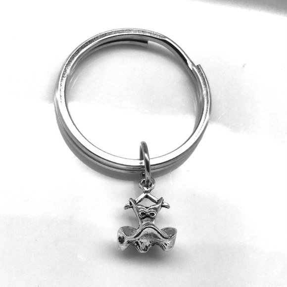 Miniature Tiny Tutu Ballet Dress Ballerina Ballet Dancer Charm Keyring Keychain - Picture 1 of 3